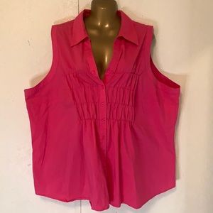 Lane Bryant fuchsia sleeveless top